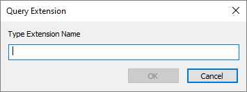 This is a picture of the query extension dialog.