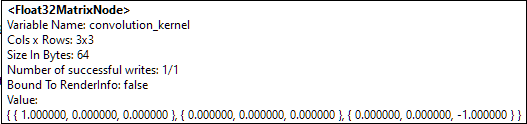 This is a picture of the Float32MatrixNode tooltip.
