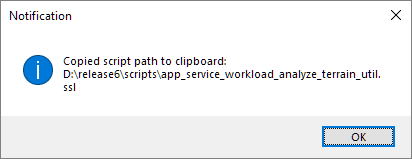 This is a picture of the new script notification.