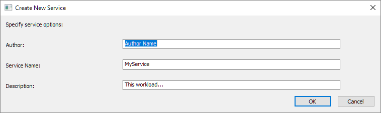 This is a picture of the new service wizard.